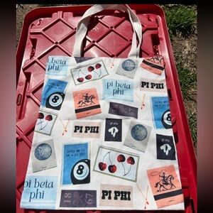Colorful Pi Beta Phi Tote Bag/New!/canvas